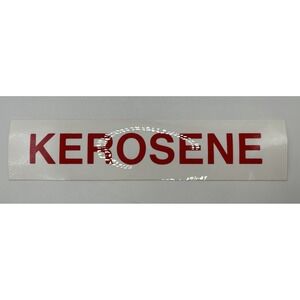 4x KEROSENE Vinyl Decals Label Emblems Stickers